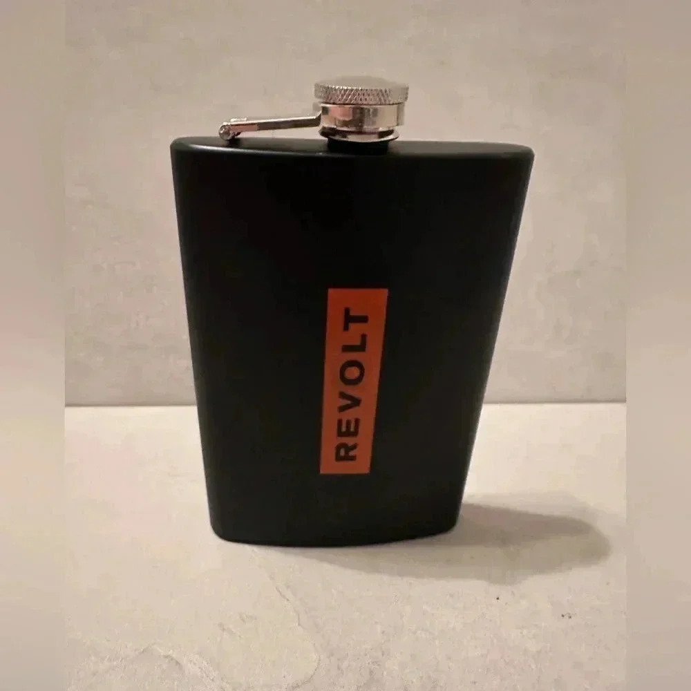 Black Metal Revolt Flask Never Used